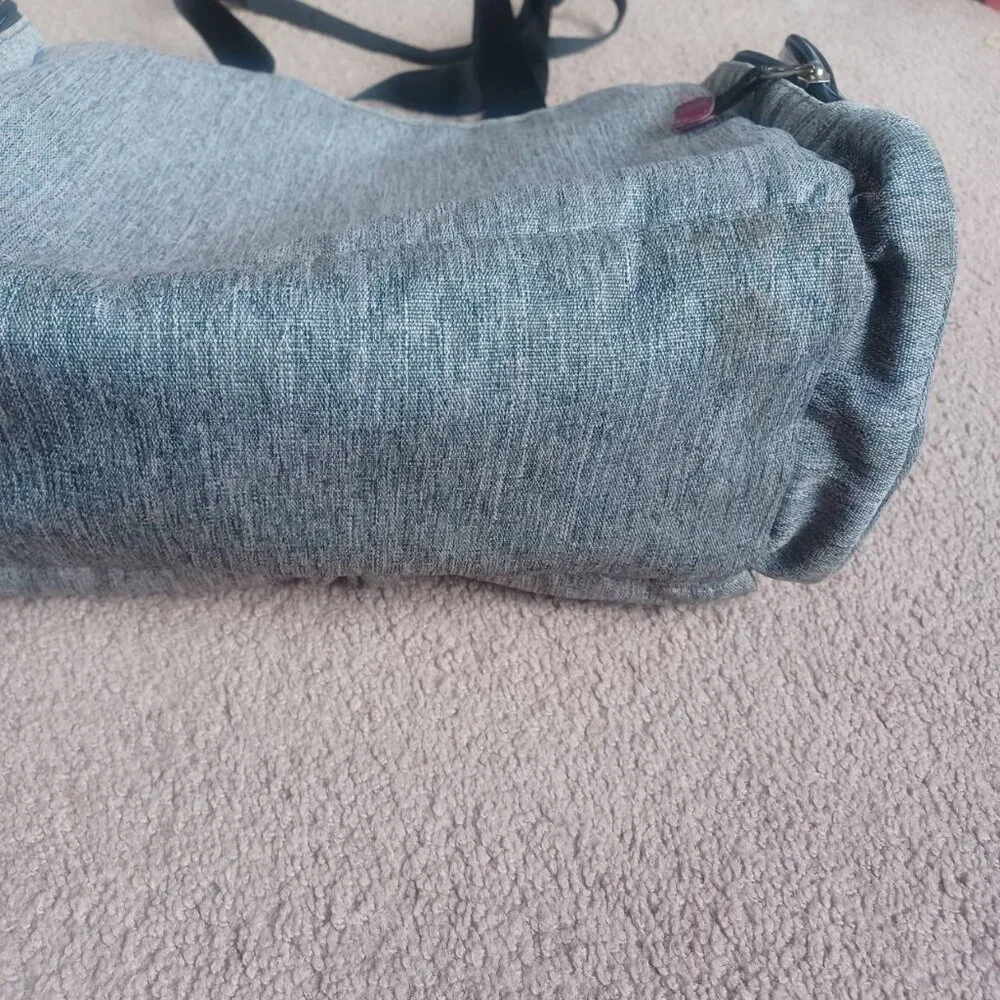 Eddie Bauer First Adventure Diaper Shoulder Bag‎ Heather Grey Black Accents